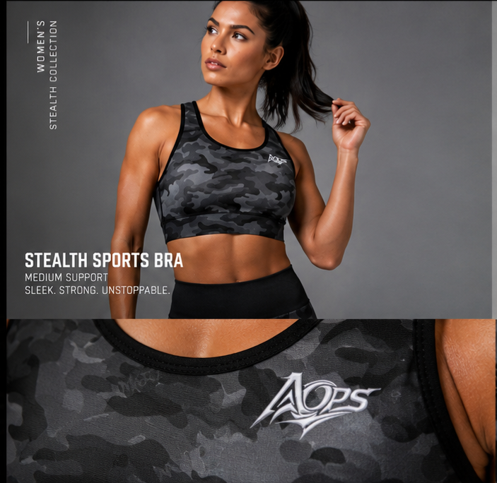 Womens Stealth Sports Bra