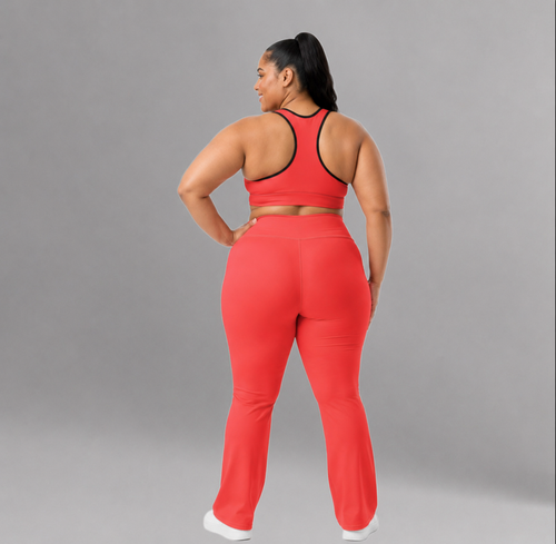 Athletic Crossed Back Sports Bra