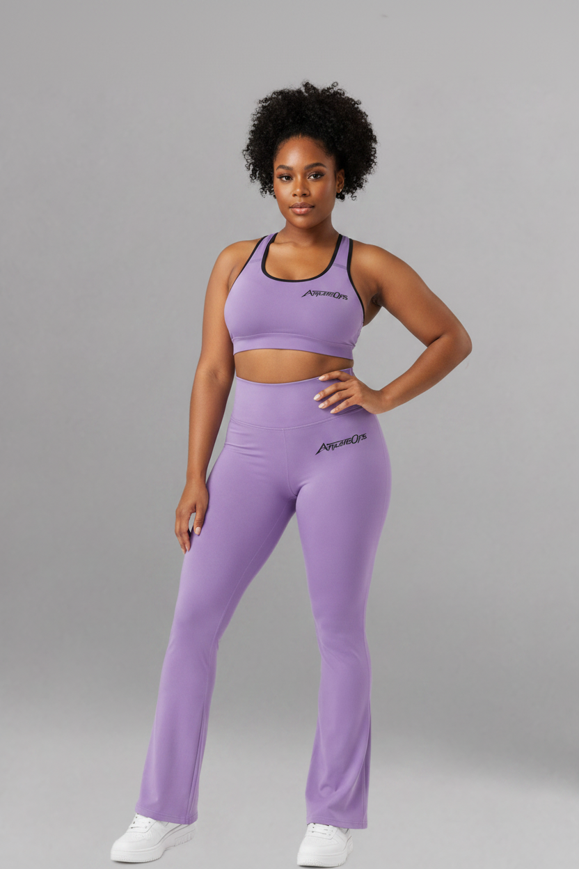 Athletic Crossed Back Sports Bra
